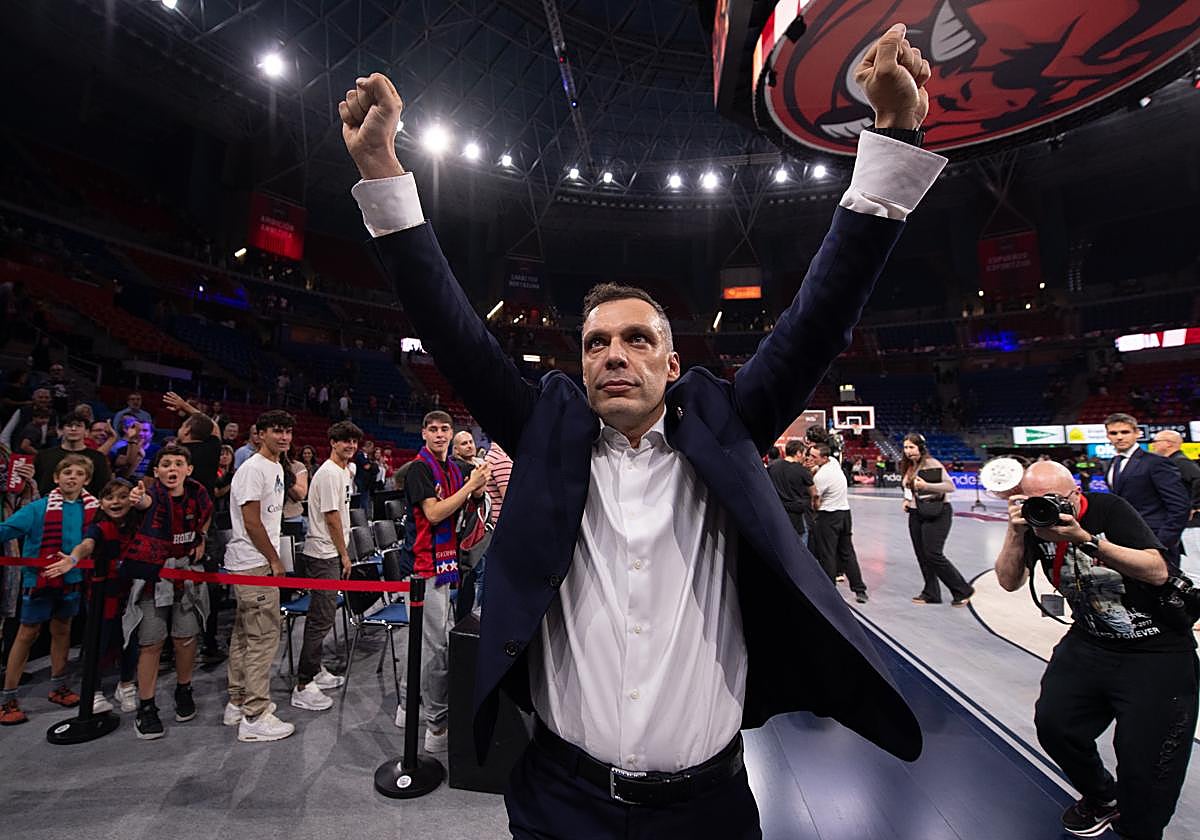 Paolo Galbiati, eufórico tras vencer al Real Madrid.