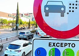 Señal de la zona de bajas emisiones.