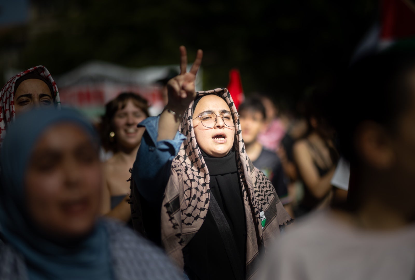 Las imágenes de la manifestación en Granada por Palestina
