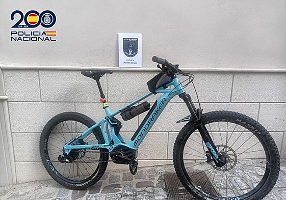 Bicicleta recuperada.
