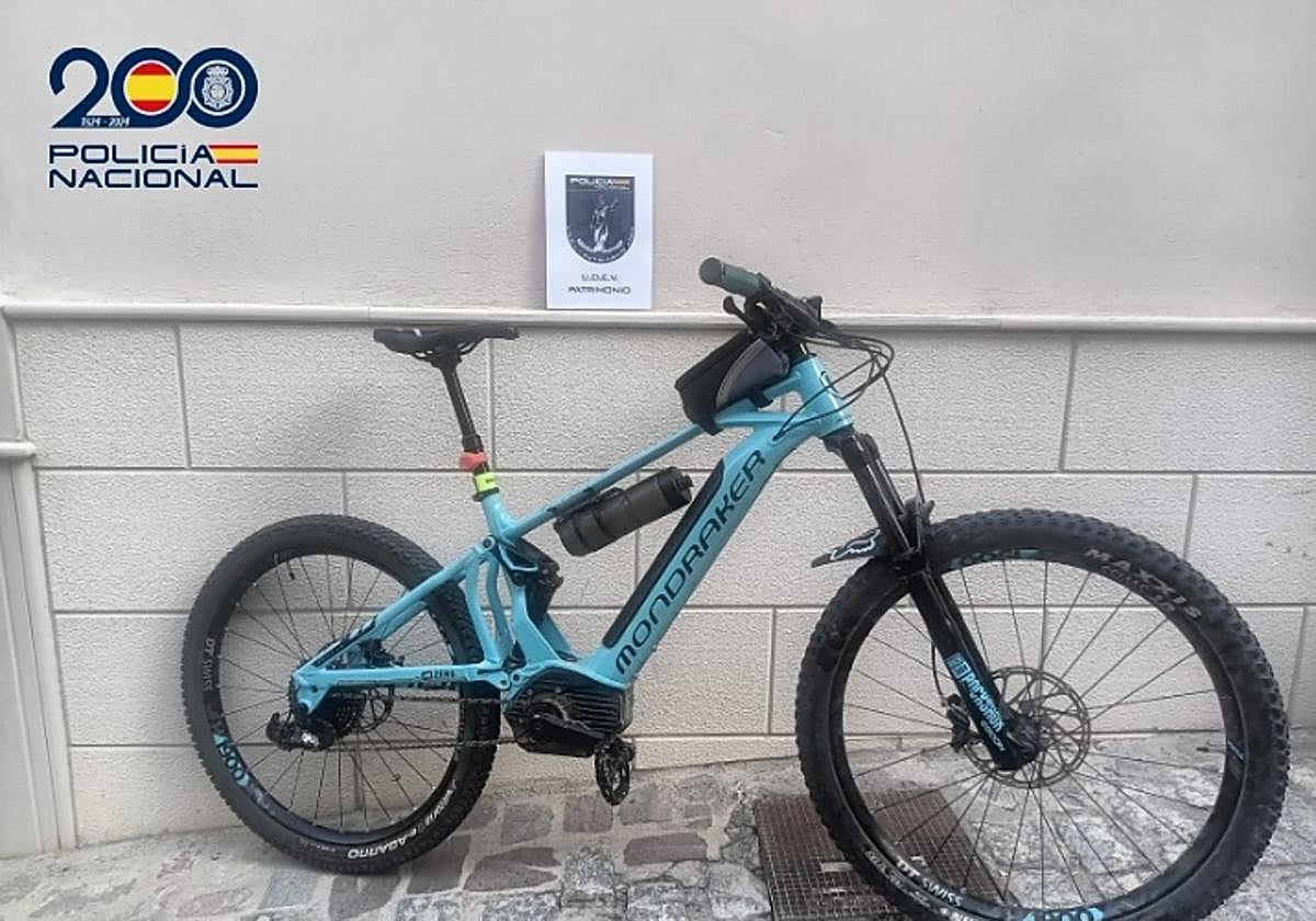 Bicicleta recuperada.