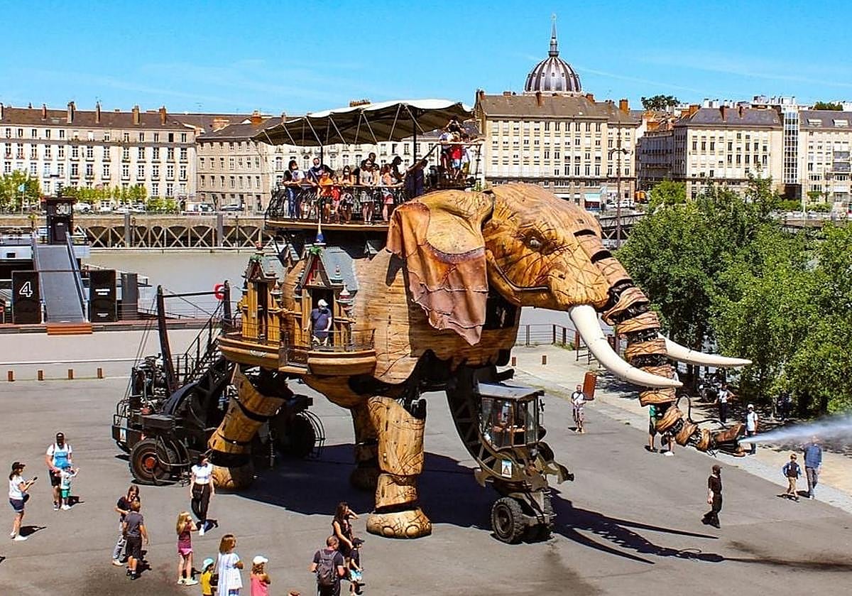 Criaturas mecánicas gigantes de Les Machines de l'île, en Nantes.
