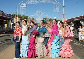 Los vestidos de flamenca fueron protagonistas de la jornada.