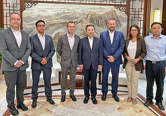 Reunión con los empresarios chinos.