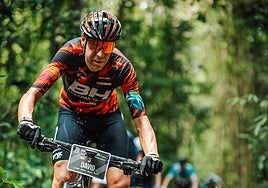 David Valero, durante en la primera etapa de la Brasil Ride.