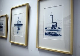 Muestra parcial de la exposición en la Facultad de Ciencias Económicas.