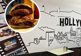 La decoración del local está inspirada en Hollywood y el mundo del cine.