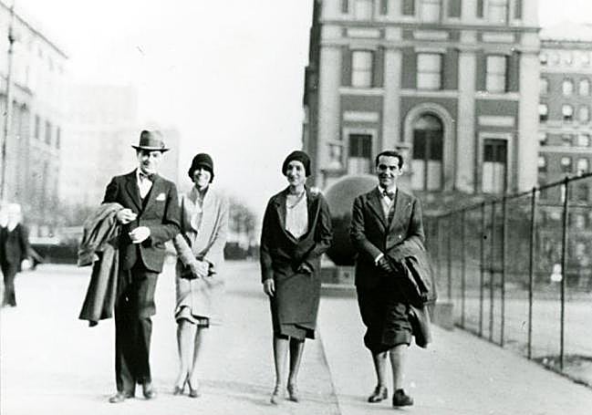 Federico y sus amigos se alejan de la bola de pórfido, el 23 de octubre de 1929.