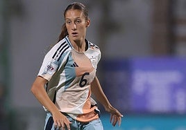 Vera Molina, con la selección española sub-17.