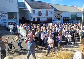 Manifestación en defensa del hospital.