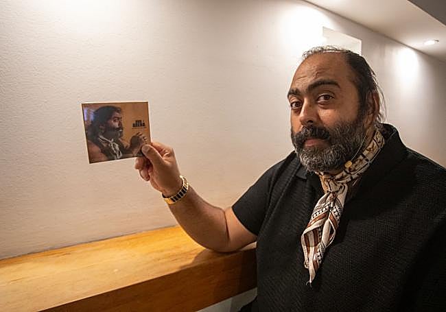 David de Jacoba, con su disco.