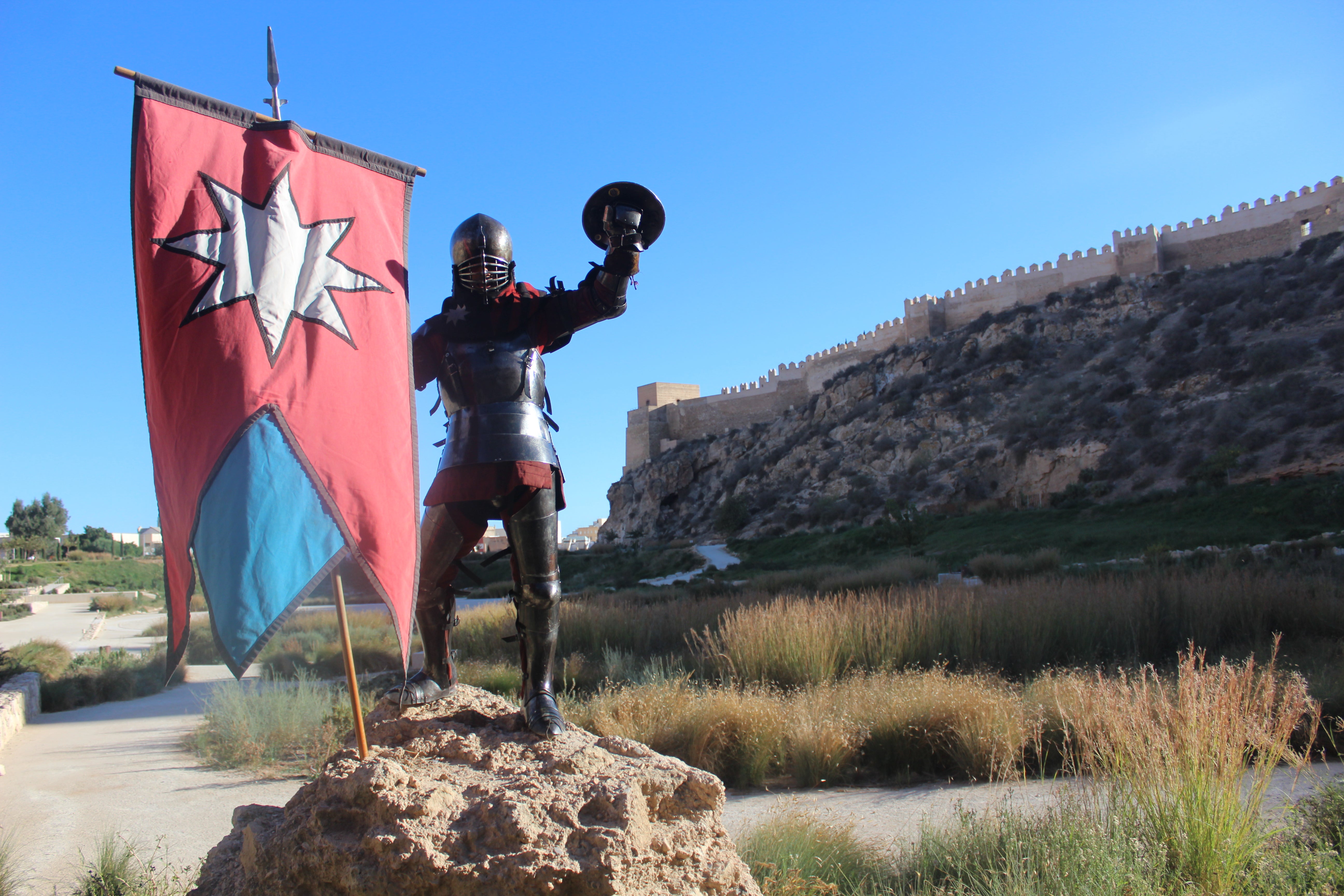La entrevista a Miguel Ángel Gómez, luchador medieval, en imágenes