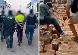 La Guardia Civil descubre 3,2 toneladas de hachís ocultas entre cartones reciclados en Granada