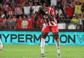 Soko lamenta una ocasión perdida en el partido del pasado domingo.