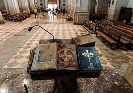 Una iglesia afectada por la DANA, a 2 de noviembre de 2024, en Chiva, Valencia