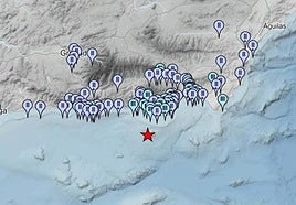 Municipios afectados por el terremoto en el mar de Alborán.