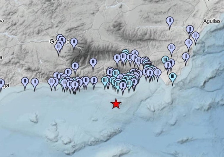 Los municipios granadinos en los que se sintió el terremoto de magnitud 4.2