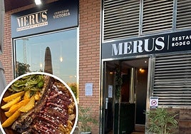 Fachada de la Bodega Merus, ubicada en la Avenida de Cádiz.