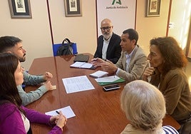 Reunión entre la Delegación y los representantes del ampa.
