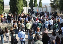 Acto de homenaje a las víctimas.