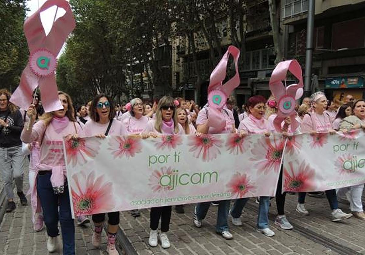 Marcha organizada por Ajicam el pasado 26 de octubre en Jaén.