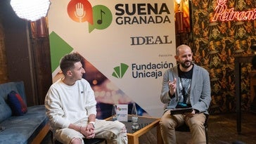 Christian García, durante la entrevista en el restaurante Malahermosa.