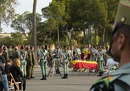 Acto fúnebre en la base de La Legión este fin de semana.