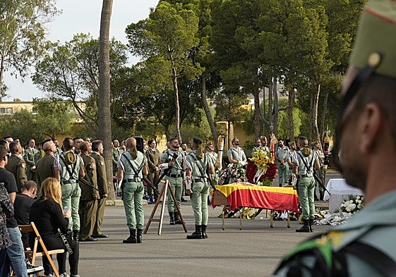 Acto fúnebre en la base de La Legión este fin de semana.