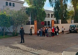 El colegio el pasado 27 de octubre, cuando se localizaron los desperfectos.