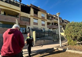 Piso en el que tuvo lugar la deflegración el pasado jueves