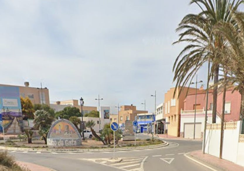 Entrada a la localidad de Cabo de Gata.