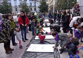Protesta de padres y alumnos de Granada Educa en una imagen de archivo.