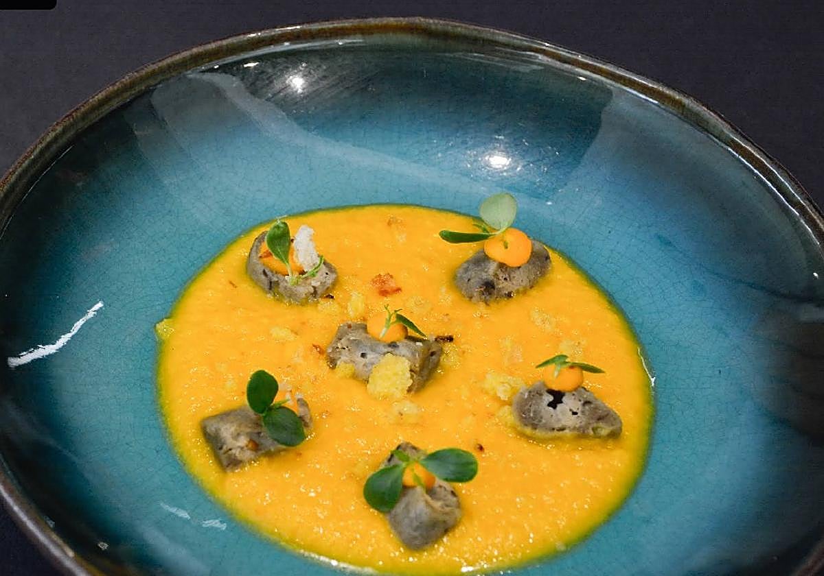 Ñoquis de berenjena de Tony García Espacio Gastronómico.