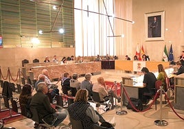 Salón de Pleno del Ayuntamiento de Almería.