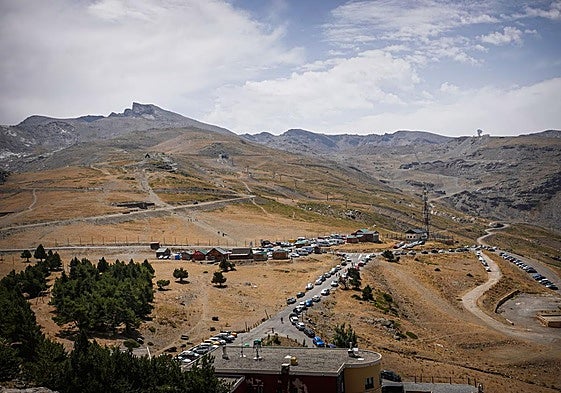 La Hoya de la Mora, vista desde el albergue universitario, en 2021.