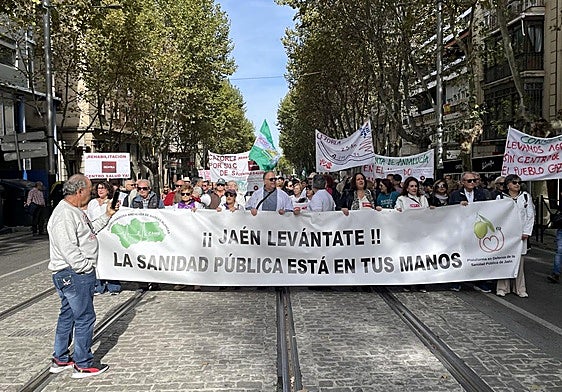 Cabecera de la manifestación.