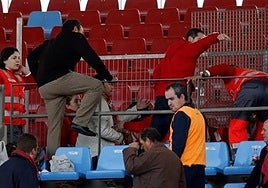 Momentos de incertidumbre en la grada de aquel Almería-Guadalajara del 2012.