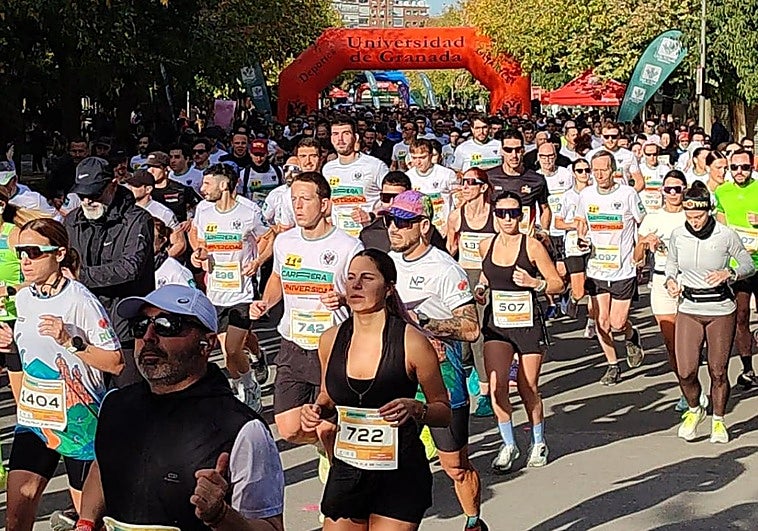 Una carrera de récord activa la Universidad de Granada