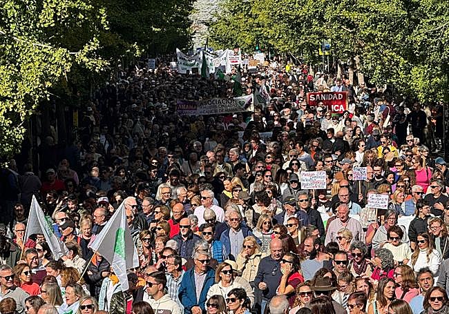 Marcha por el centro.