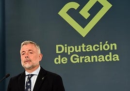 Nicolás Navarro en un acto como vicepresidente de la Diputación provincial.