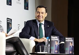 Juanma Moreno presenta este lunes en Granada su primer libro 'Manual de convivencia. La vía andaluza'.