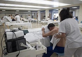 Centro de rehabilitación de una clínica privada.