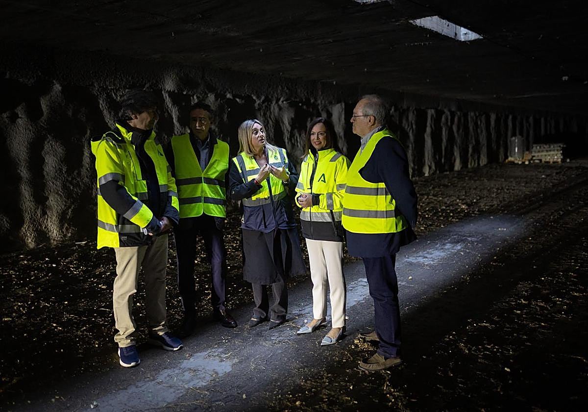 Rocío Díaz y Marifrán Carazo en la visita al túnel de Camino de Ronda.