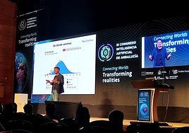 Raúl Ordóñez en el III Congreso de IA de Andalucía.
