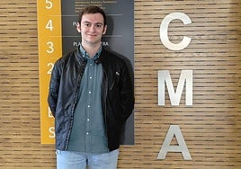 José Antonio Fuentes, en el ICMAT, donde hace el trabajo fin de master.