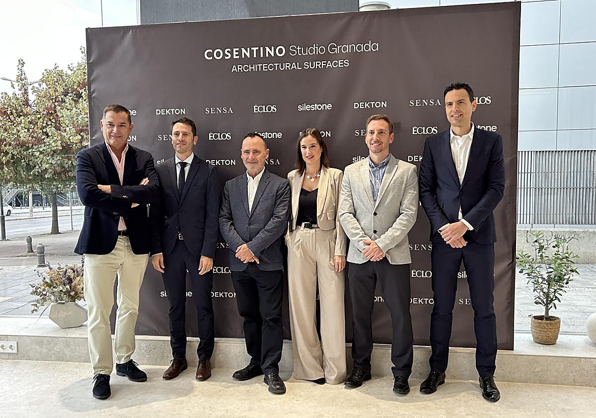 Imagen principal - El nuevo espacio de Consentino en Granada ha sido inaugurado hoy.