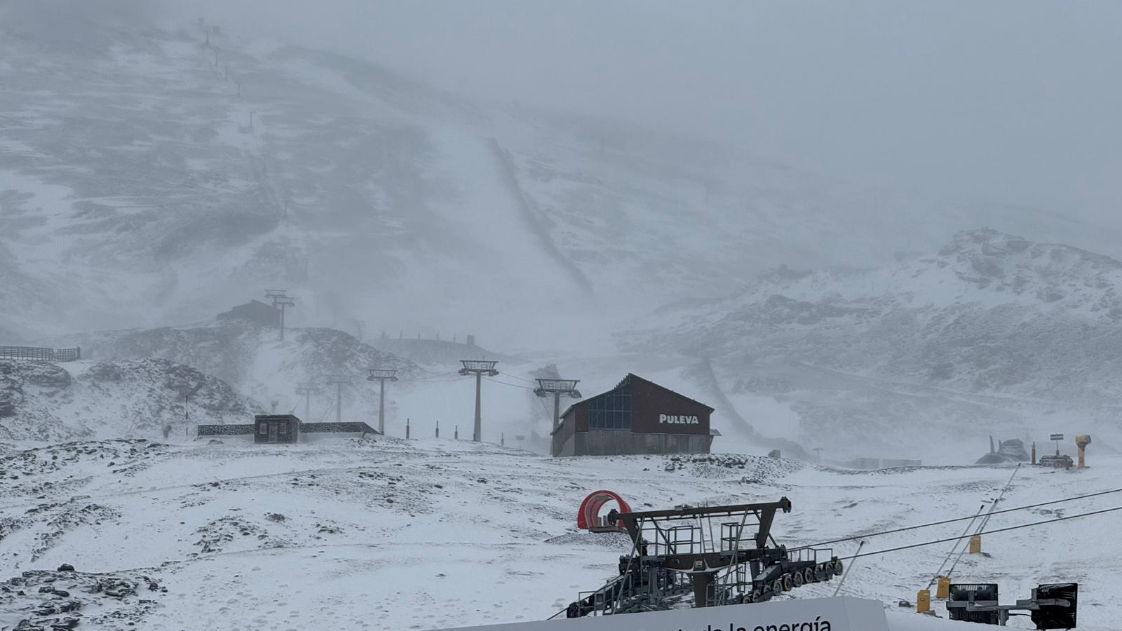 Las imágenes de la nevada en la Sierra por la borrasca Claudia