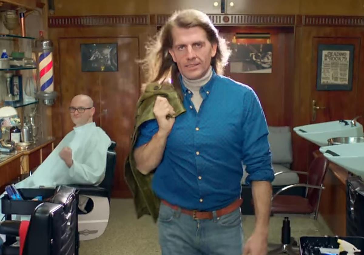 Luis Rubén, el tío de Rubiales en un anuncio de televisión.