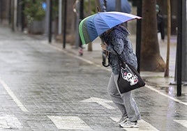 Lluvias en Andalucía este fin de semana por la borrasca 'Claudia'.