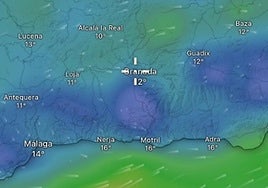 Predicción meteorológica para la provincia de Granada en la noche del sábado.